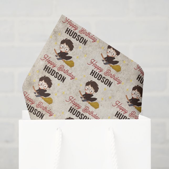 HARRY POTTER™ Charakter Magischer Bogen Geburtstag Seidenpapier (Geschenktüte)