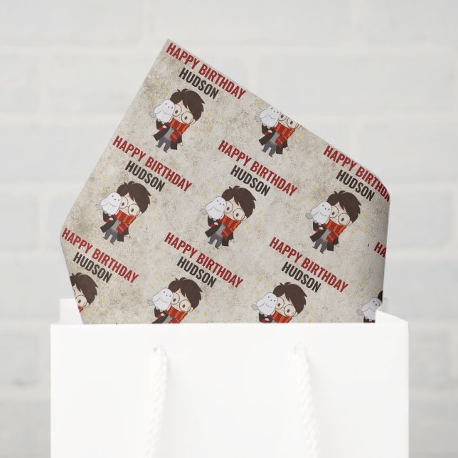 HARRY POTTER™ Charakter Magischer Pfeil Geburtstag Seidenpapier (Geschenktüte)