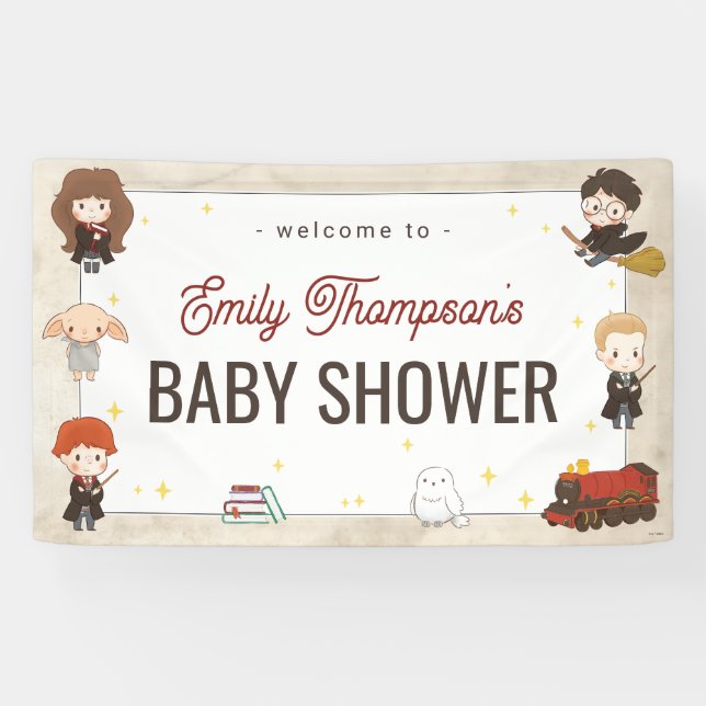 Harry-Potter-Charakter-Zauberhafte Babyparty Banner (Horizontal)