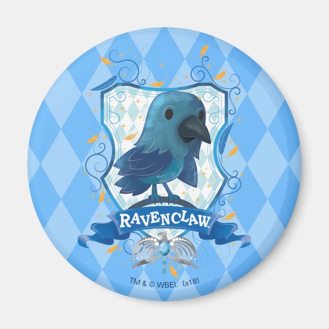 Harry Potter | Charmantes RAVENCLAW™ Wappen Magnet (Vorne)