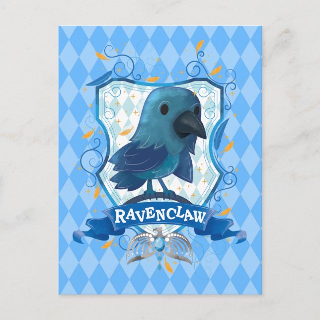 Harry Potter | Charmantes RAVENCLAW™ Wappen Postkarte (Vorderseite)