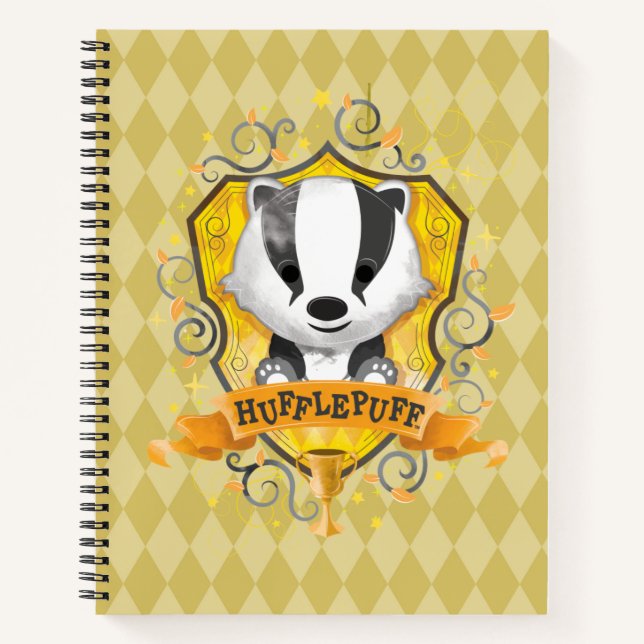 Harry Potter | Charming HUFFLEPUFF™ Crest Notizbuch (Vorderseite)