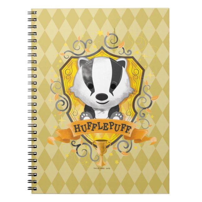Harry Potter | Charming HUFFLEPUFF™ Wappen Notizblock (Vorderseite)