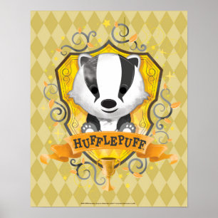 Harry Potter   Charming HUFFLEPUFF™ Wappen Poster