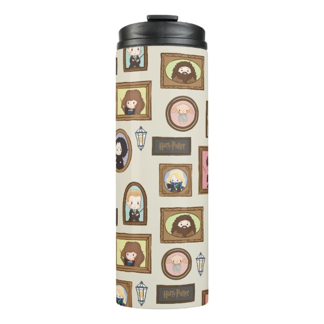 HARRY POTTER™ Chibi Bilderrahmen Muster Thermosbecher (Vorderseite)