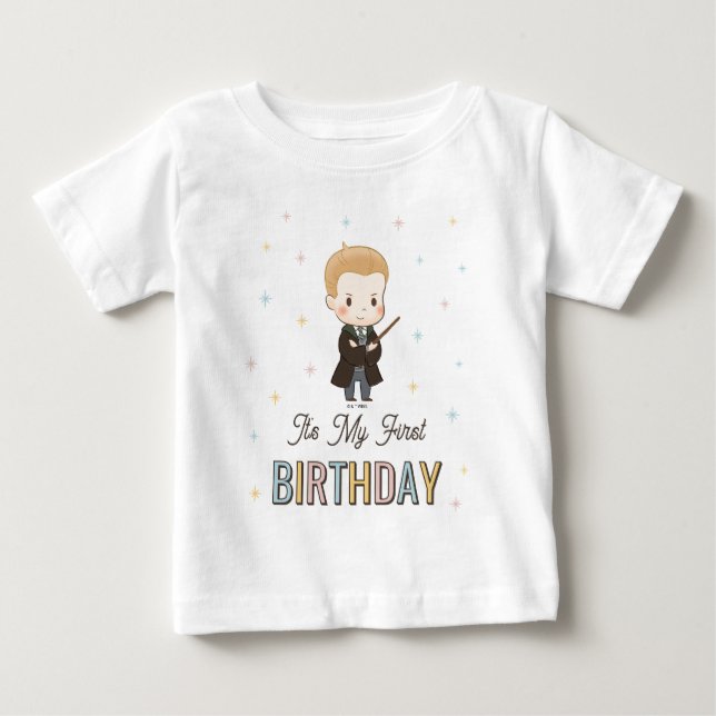 Harry Potter Chibi Draco Malfoy Wizard Birthday Baby T-shirt (Vorderseite)