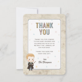 Harry Potter Chibi Draco Malfoy Zauberer Babyparty Dankeskarte