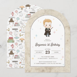 Harry Potter | Chibi Draco Malfoy Zauberer Geburts Einladung