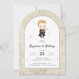 Harry Potter | Chibi Draco Malfoy Zauberer Geburts Einladung