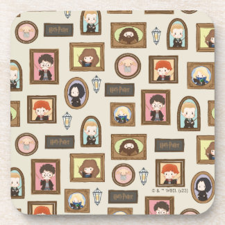 HARRY POTTER™ Chibi Picture Frame Muster Getränkeuntersetzer