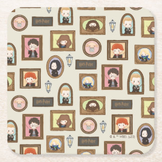 HARRY POTTER™ Chibi Picture Frame Muster Rechteckiger Pappuntersetzer