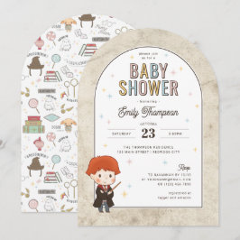 Harry Potter Chibi Ron Weasley Wizard Baby Shower Einladung