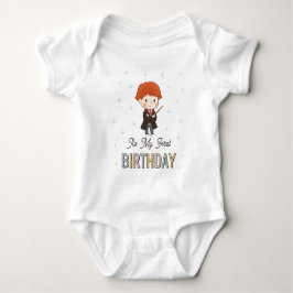 Harry Potter Chibi Ron Weasley Zauberer Geburtstag Baby Strampler