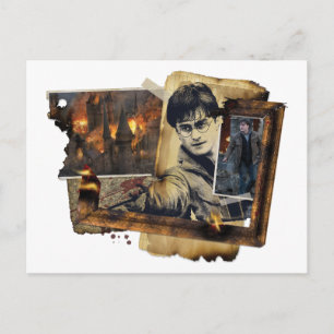 Harry Potter Collage Postkarte