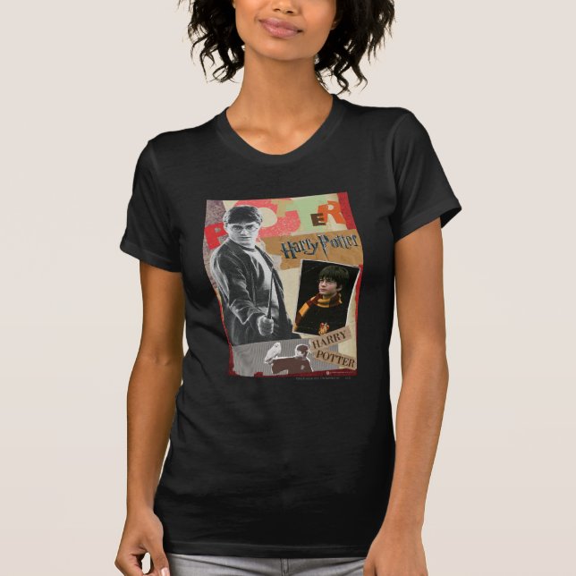 Harry Potter damals und heute T-Shirt (Vorderseite)