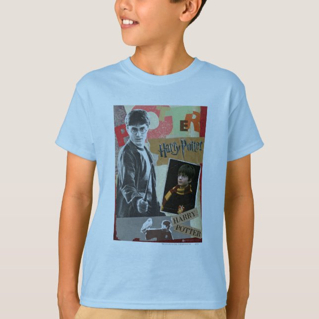 Harry Potter dann und jetzt T-Shirt (Vorderseite)