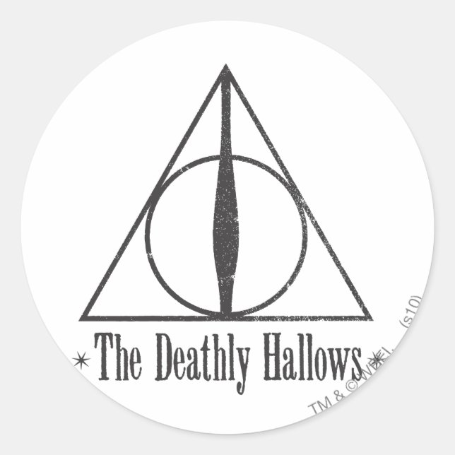 Harry Potter | Das Emblem der Heiligen Hallows Runder Aufkleber (Vorderseite)