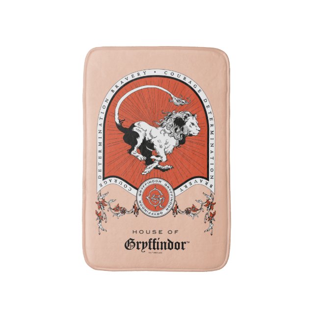 HARRY POTTER™ | Delicate Sketch GRYFFINDOR™ Wappen Badematte (Vorderseite Vertikal)