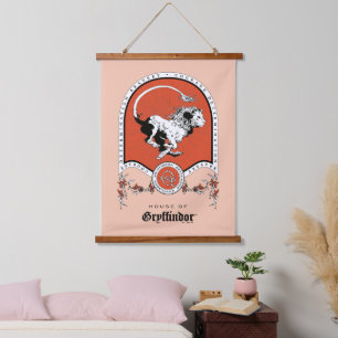 HARRY POTTER™   Delicate Sketch GRYFFINDOR™ Wappen Wandteppich Mit Holzrahmen