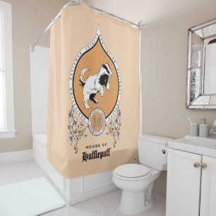 HARRY POTTER™   Delicate Sketch HUFFLEPUFF™ Wappen Duschvorhang