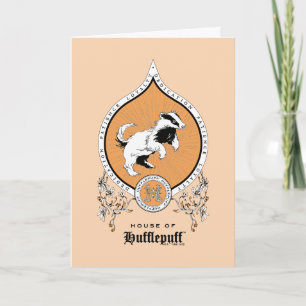 HARRY POTTER™   Delicate Sketch HUFFLEPUFF™ Wappen Karte