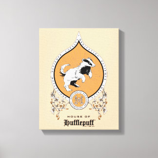 HARRY POTTER™ | Delicate Sketch HUFFLEPUFF™ Wappen Leinwanddruck