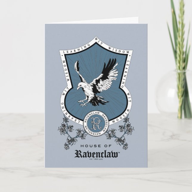 HARRY POTTER™ | Delicate Sketch RAVENCLAW™ Wappen Karte (Vorderseite)