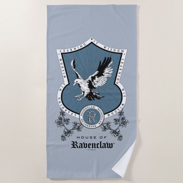 HARRY POTTER™ | Delicate Sketch RAVENCLAW™ Wappen Strandtuch (Vorderseite)