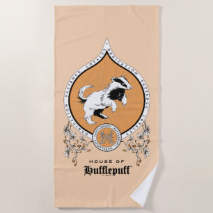 HARRY POTTER™   Delikate Skizze HUFFLEPUFF™-Wappen Strandtuch