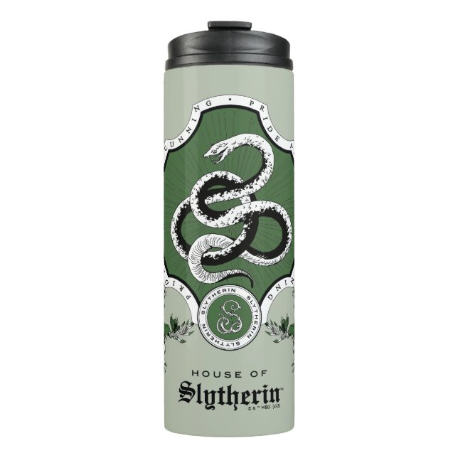 HARRY POTTER™ | Delikates Sketch SLYTHERIN™ Wappen Thermosbecher (Vorderseite)