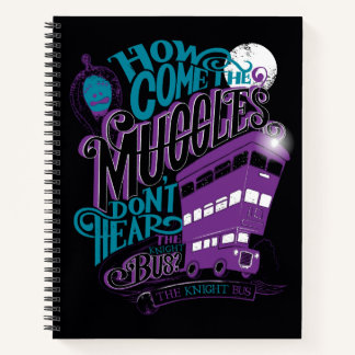 Harry Potter | die Ritter-Bus-Typografie-Grafik Notizbuch