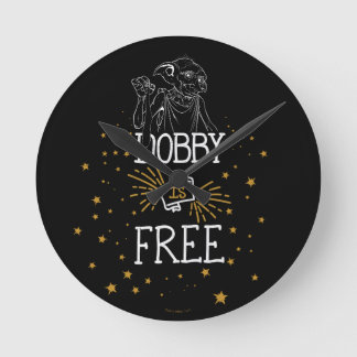Harry Potter | Dobby ist kostenlos Runde Wanduhr