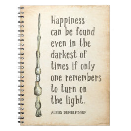 Harry Potter Dumbledore zitiert Spiralnotebook Notizblock
