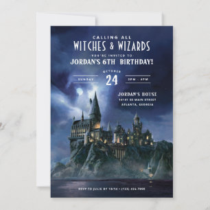 Harry Potter Dunkle Hogwarts Burg Geburtstag Einladung