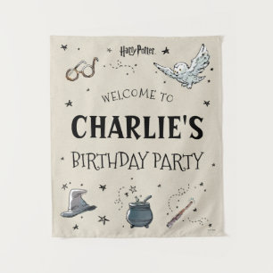 Harry Potter Erster Geburtstag Willkommen Wandteppich