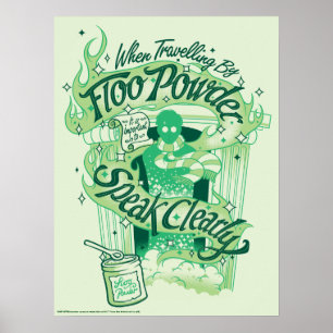 Harry Potter   Floo Powder Typografy Graphic Poster