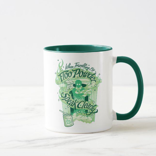 Harry Potter | Floo Powder Typografy Graphic Tasse (Rechts)