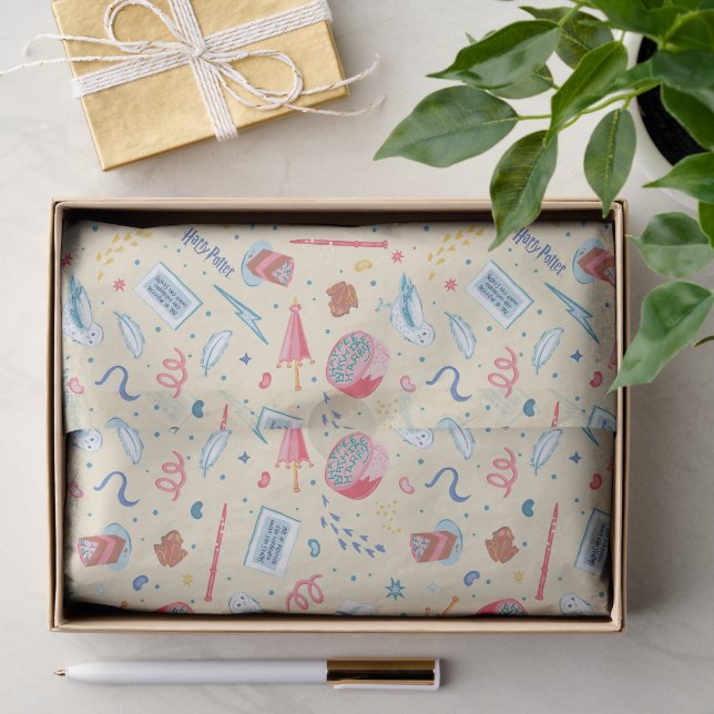 HARRY POTTER™ Geburtstagsfeier-Muster Seidenpapier (Geschenk)