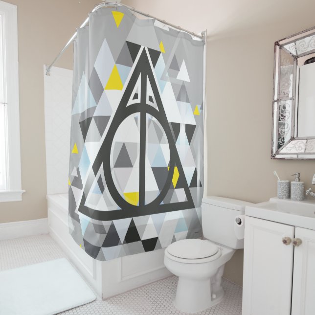 Harry Potter Geometric | Deathly Hallows Symbol Duschvorhang (Beispiel)