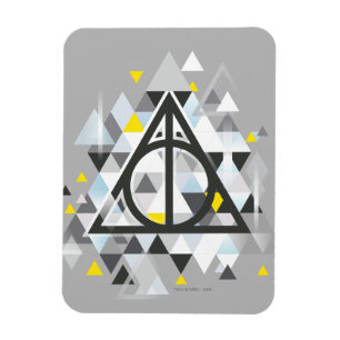 Harry Potter Geometric   Deathly Hallows Symbol Magnet