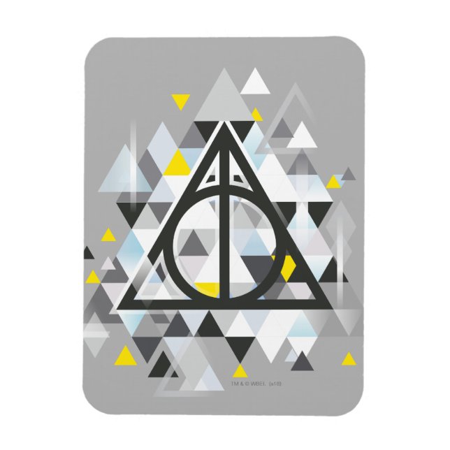 Harry Potter Geometric | Deathly Hallows Symbol Magnet (Vertikal)