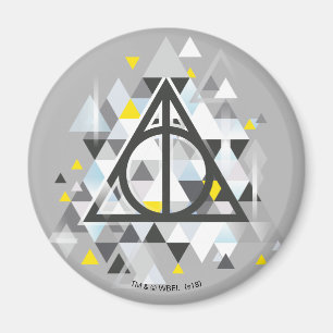 Harry Potter Geometric   Deathly Hallows Symbol Magnet