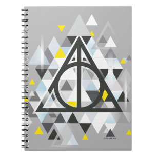 Harry Potter Geometric   Deathly Hallows Symbol Notizblock