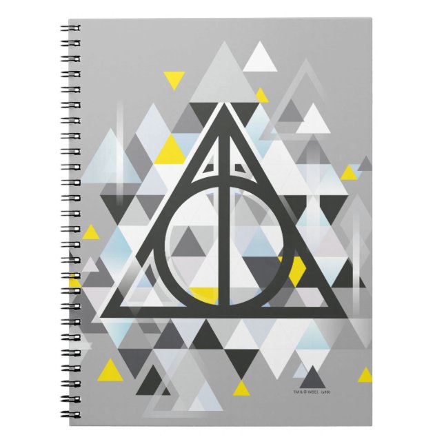 Harry Potter Geometric | Deathly Hallows Symbol Notizblock (Vorderseite)