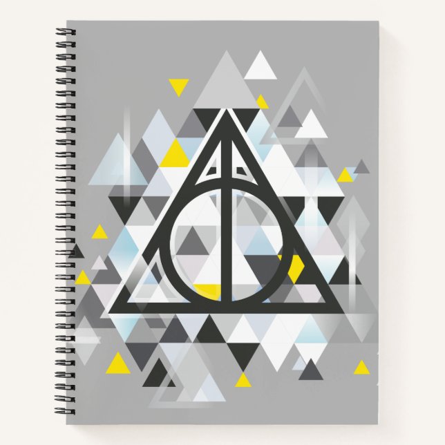 Harry Potter | Geometric Deathly Hallows Symbol Notizbuch (Vorderseite)