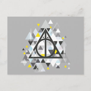 Harry Potter Geometric   Deathly Hallows Symbol Postkarte