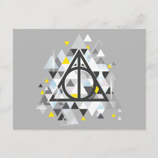 Harry Potter Geometric | Deathly Hallows Symbol Postkarte