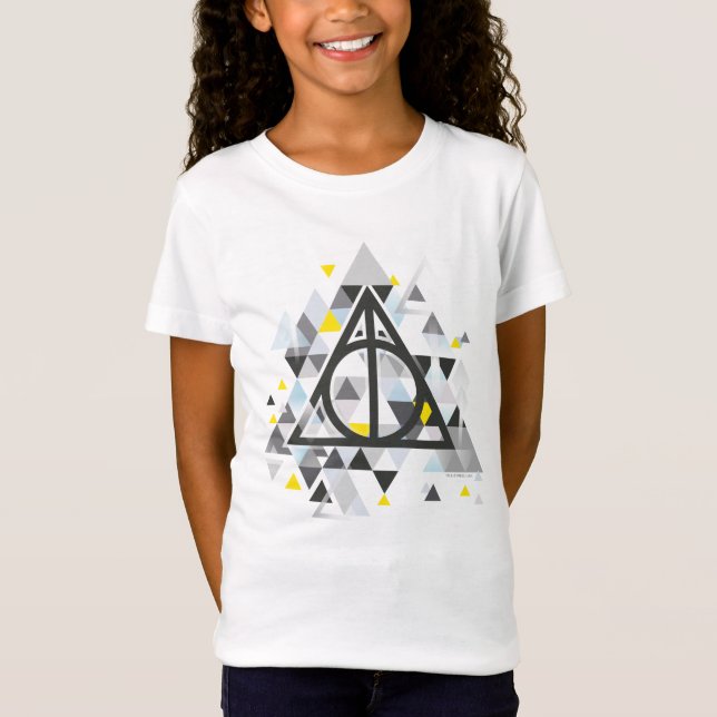 Harry Potter Geometric | Deathly Hallows Symbol T-Shirt (Vorderseite)