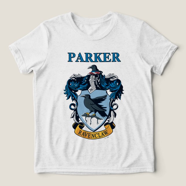 Harry Potter  | Gothic Ravenclaw Crest Tri-Blend Shirt (Design Vorderseite)