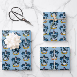 Harry Potter | Gothic Ravenclaw Wappen Geschenkpapier Set